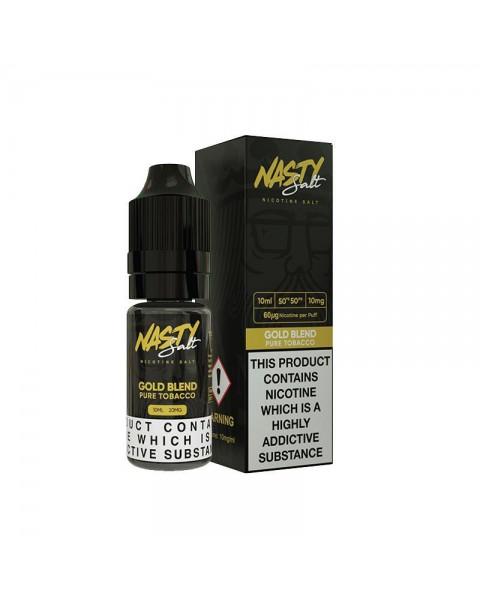 GOLD BLEND NICOTINE SALT E-LIQUID BY NASTY SALT