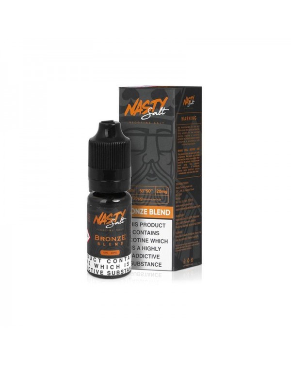 BRONZE BLEND NICOTINE SALT E-LIQUID BY NASTY SALT