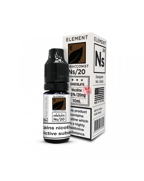 CHOCOLATE TOBACCO NICOTINE SALT E-LIQUID BY NS20 - ELEMENT