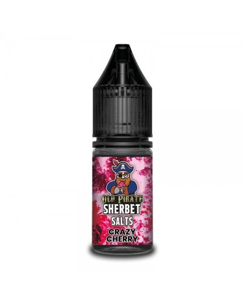 CRAZY CHERRY NICOTINE SALT E-LIQUID BY OLD PIRATE SALTS - SHERBET