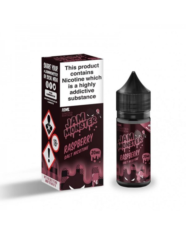 RASPBERRY JAM NICOTINE SALT E-LIQUID BY JAM MONSTE...