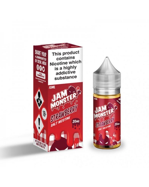 STRAWBERRY JAM NICOTINE SALT E-LIQUID BY JAM MONST...