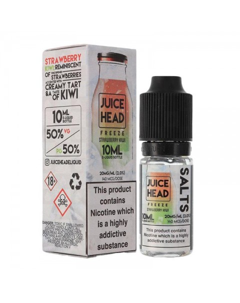 STRAWBERRY KIWI FREEZE NICOTINE SALT E-LIQUID BY JUICE HEAD SALTS