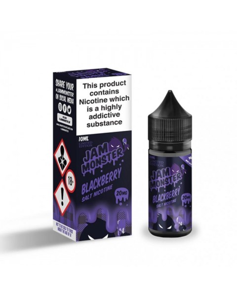 BLACKBERRY JAM NICOTINE SALT E-LIQUID BY JAM MONSTER