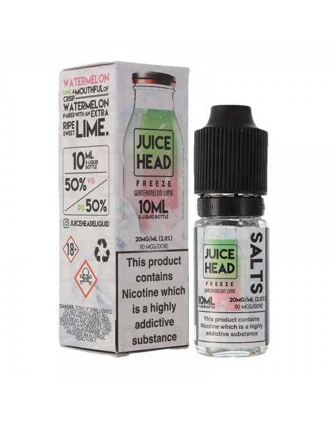 WATERMELON LIME FREEZE NICOTINE SALT E-LIQUID BY JUICE HEAD SALTS