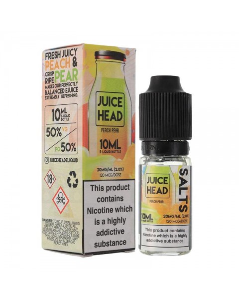 PEACH PEAR NICOTINE SALT E-LIQUID BY JUICE HEAD SALTS