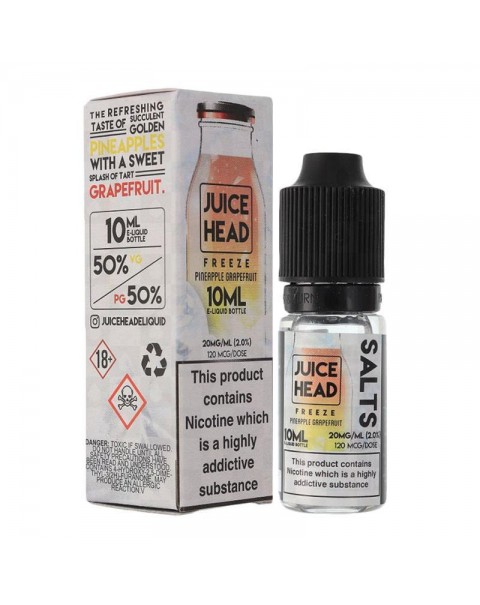 PINEAPPLE GRAPEFRUIT FREEZE NICOTINE SALT E-LIQUID BY JUICE HEAD SALTS