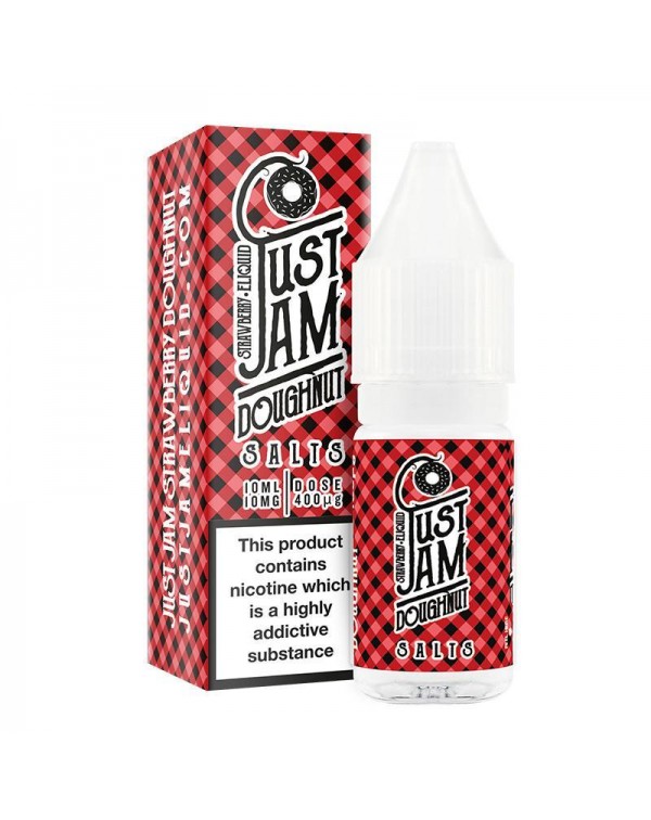 JUST JAM STRAWBERRY DOUGHNUT NICOTINE SALT E-LIQUI...