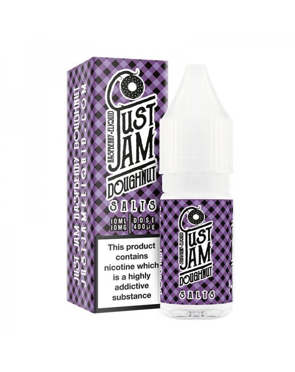 JUST JAM RASPBERRY DOUGHNUT NICOTINE SALT E-LIQUID...