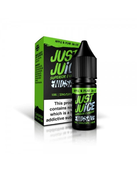 APPLE & PEAR ON ICE NICOTINE SALT E-LIQUID BY JUST JUICE NICSALT