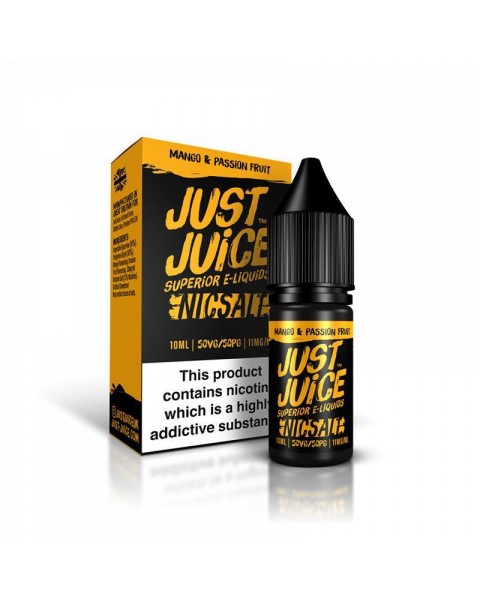 MANGO & PASSION FRUIT NICOTINE SALT E-LIQUID BY JUST JUICE NICSALT