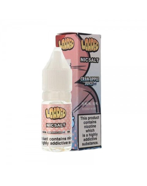 CRAN APPLE JUICE ICED NICOTINE SALT E-LIQUID BY LOADED NICSALT