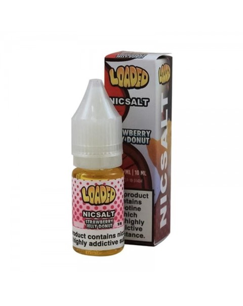 STRAWBERRY JELLY DONUT NICOTINE SALT E-LIQUID BY LOADED NICSALT