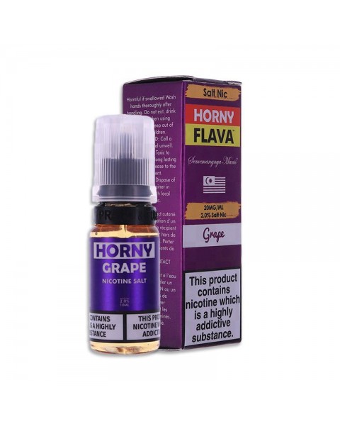 GRAPE NICOTINE SALT E-LIQUID BY Horny Flava Nic Salts, Brand_Horny Flava Salts