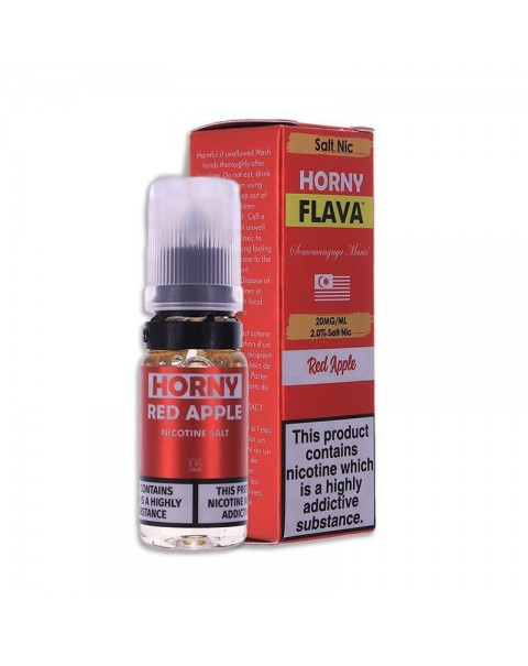 RED APPLE NICOTINE SALT E-LIQUID BY Horny Flava Nic Salts, Brand_Horny Flava Salts