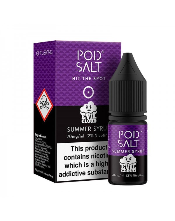 SUMMER SYRUP NICOTINE SALT E-LIQUID BY POD SALT FU...