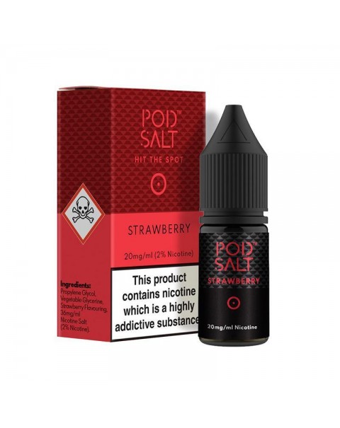 STRAWBERRY NICOTINE SALT E-LIQUID BY POD SALT CORE RANGE