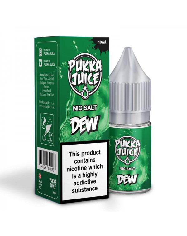 DEW NICOTINE SALT E-LIQUID BY PUKKA JUICE