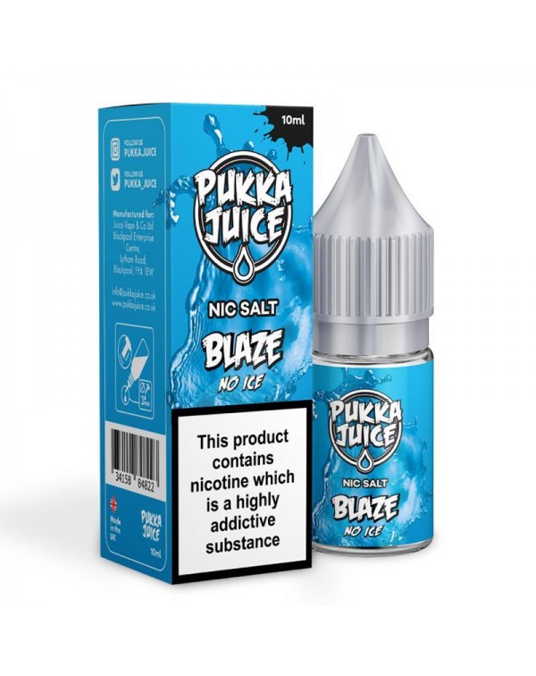 BLAZE NO ICE BY PUKKA JUICE NIC SALT E-LIQUID