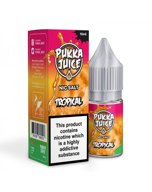 TROPICAL BY PUKKA JUICE NIC SALT E-LIQUID