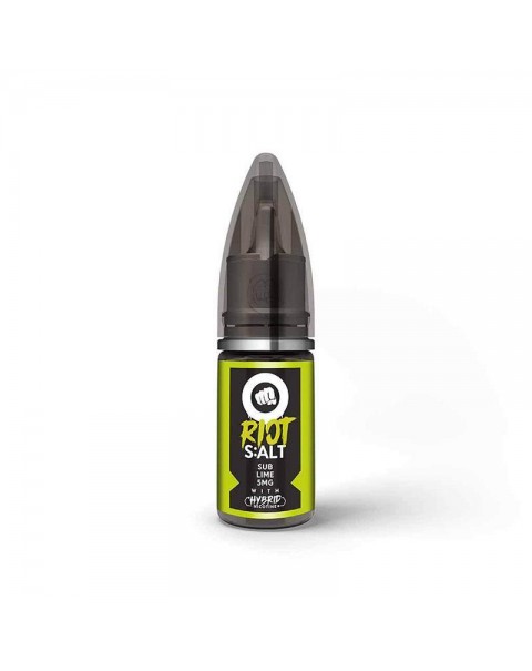 SUB LIME HYBRID NICOTINE SALT E-LIQUID BY RIOT S:ALT