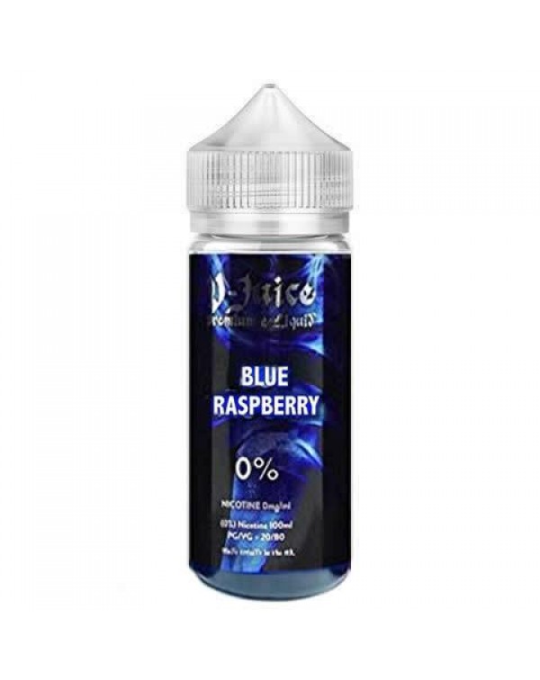 BLUE RASPBERRY E LIQUID BY V JUICE 100ML 80VG