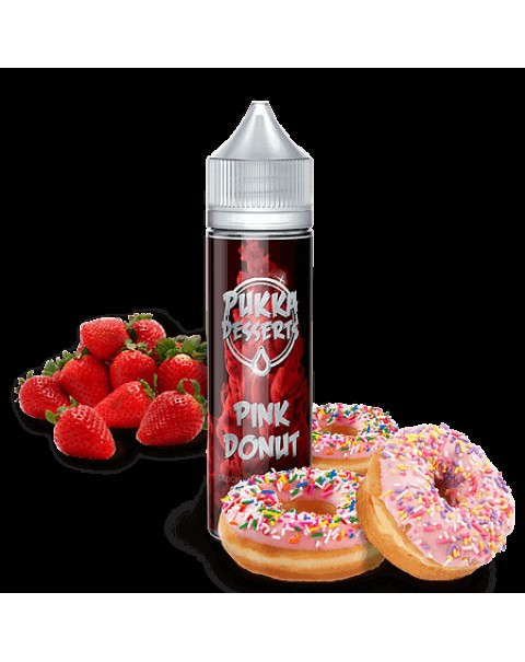 PINK DONUT E LIQUID BY PUKKA JUICE -  DESSERTS 50ML 70VG