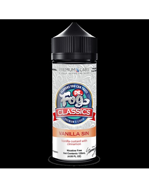 VANILLA SIN CLASSICS E LIQUID BY DR FOG 100ML 75VG