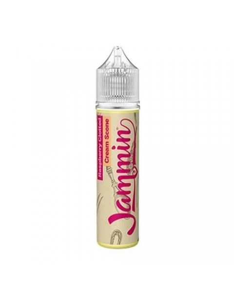 RASPBERRY CLOTTED CREAM SCONE E LIQUID BY JAMMIN VAPE CO 50ML 70VG