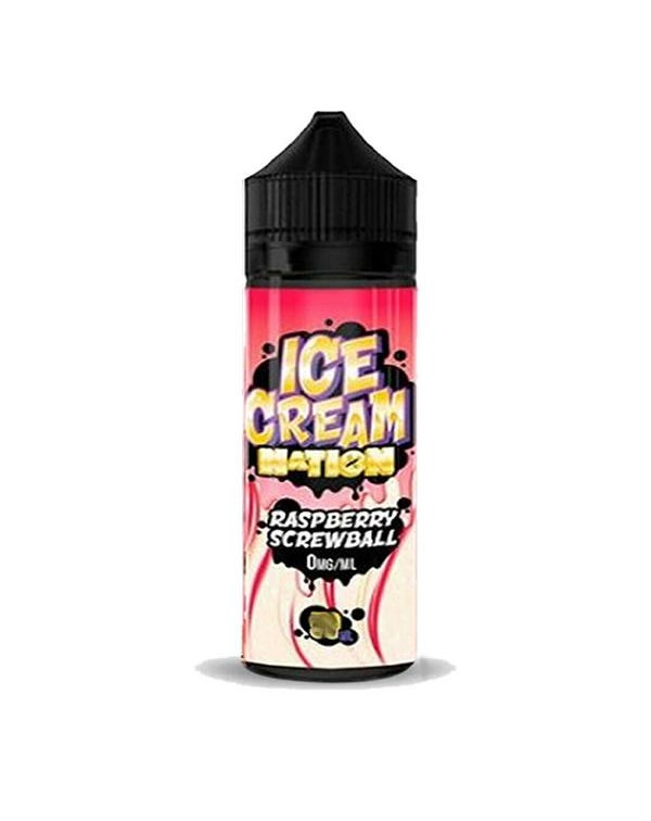 RASPBERRY SCREWBALL E LIQUID BY ICE CREAM NATION 1...