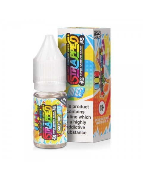 SUPER RAINBOW CANDY ON ICE NICOTINE SALT E-LIQUID BY STRAPPED