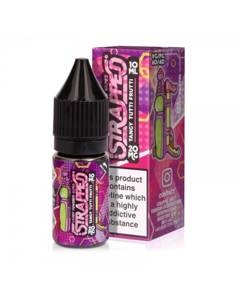 TANGY TUTTI FRUTTI NIC SALT E-LIQUID BY STRAPPED