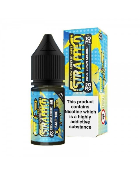 COOL LEMON SHERBET NICOTINE SALT E-LIQUID BY STRAPPED