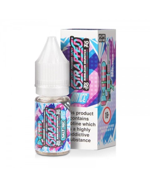 BUBBLEGUM DRUMSTICK ON ICE NICOTINE SALT E-LIQUID BY STRAPPED