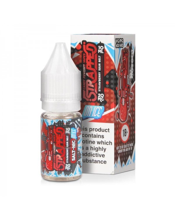 STRAWBERRY SOUR BELT ON ICE NICOTINE SALT E-LIQUID...