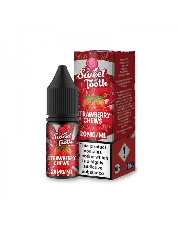 STRAWBERRY CHEWS NICOTINE SALT E-LIQUID BY SWEET T...