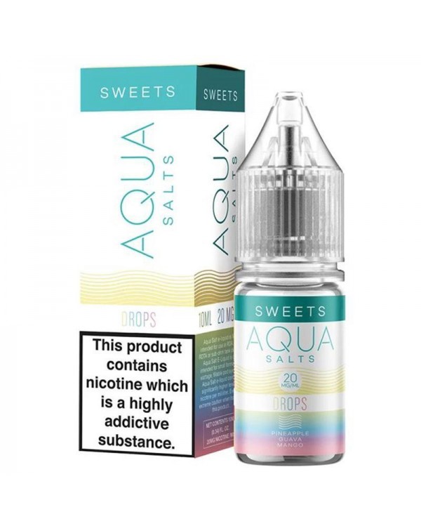 DROPS NICOTINE SALT E-LIQUID BY AQUA SALTS SWEETS