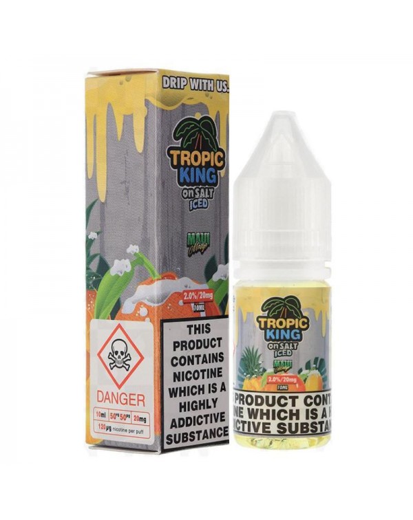 MAUI MANGO ICED NICOTINE SALT E-LIQUID BY TROPIC K...