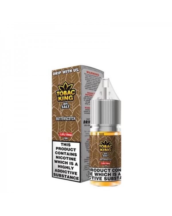 BUTTERSCOTCH NICOTINE SALT E-LIQUID BY TOBAC KING ...