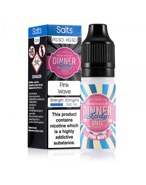 PINK WAVE NICOTINE SALT E-LIQUID BY DINNER LADY SALTS