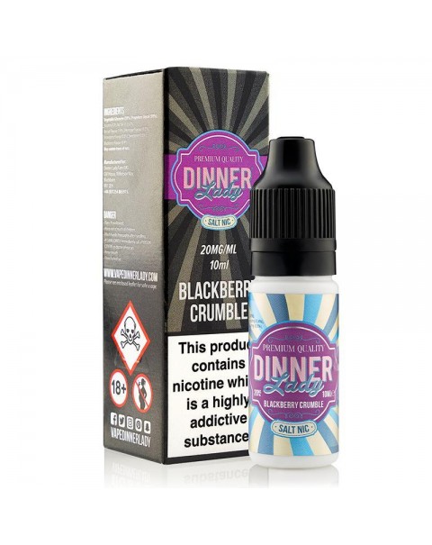 BLACKBERRY CRUMBLE NICOTINE SALT E-LIQUID BY DINNER LADY SALTS