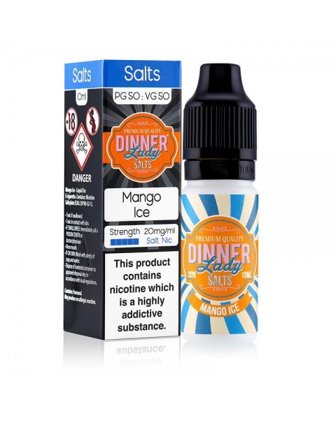 MANGO ICE NICOTINE SALT E-LIQUID BY DINNER LADY SALTS