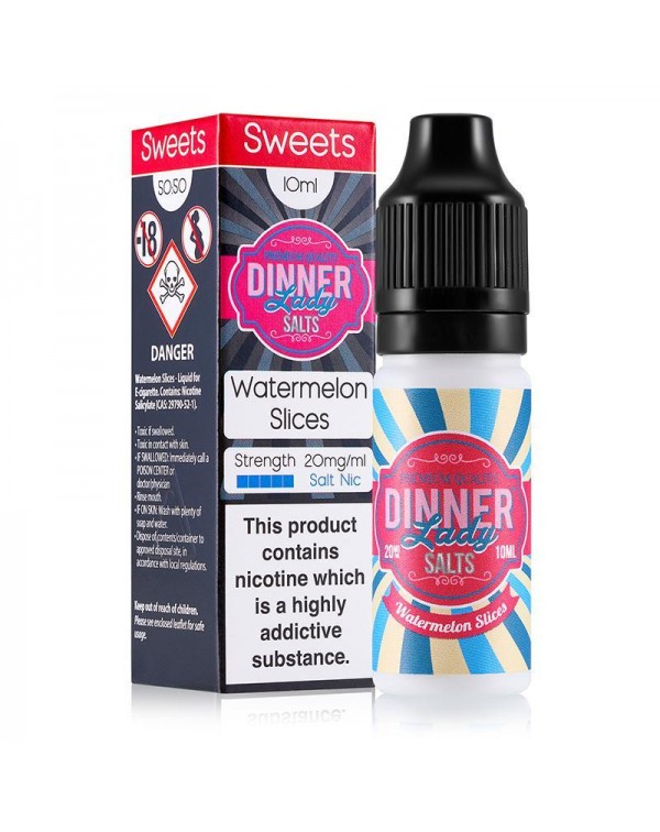 WATERMELON SLICES NICOTINE SALT E-LIQUID BY DINNER...