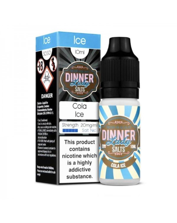 COLA ICE NICOTINE SALT E-LIQUID BY DINNER LADY SAL...