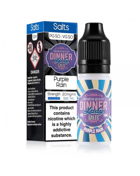 PURPLE RAIN NICOTINE SALT E-LIQUID BY DINNER LADY SALTS