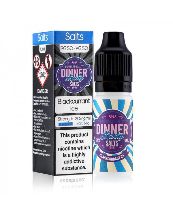 BLACKCURRANT ICE NICOTINE SALT E-LIQUID BY DINNER ...