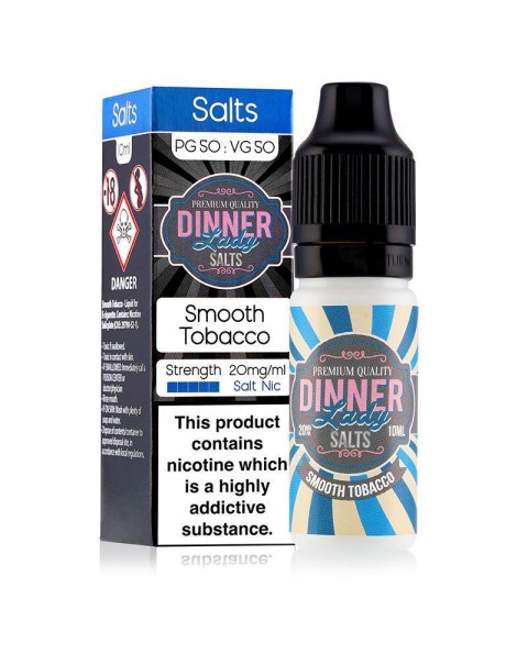 SMOOTH TOBACCO NICOTINE SALT E-LIQUID BY DINNER LADY SALTS