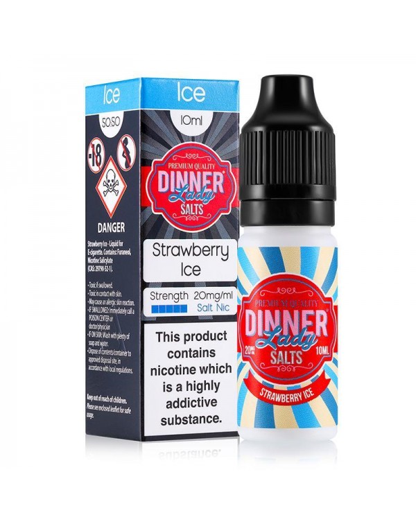 STRAWBERRY ICE NICOTINE SALT E-LIQUID BY DINNER LA...