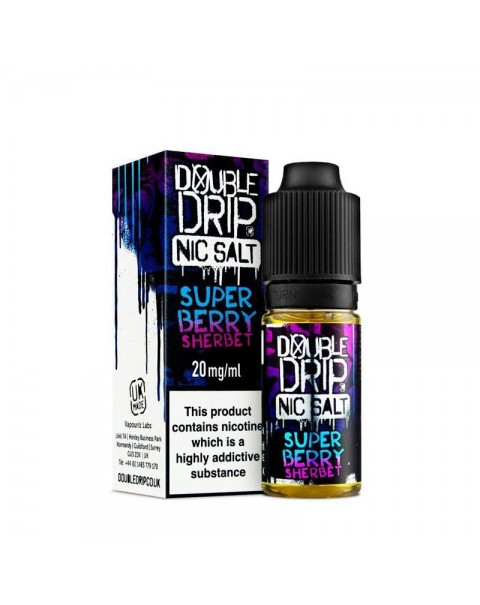 SUPER BERRY SHERBET NIC SALT E-LIQUID BY DOUBLE DRIP