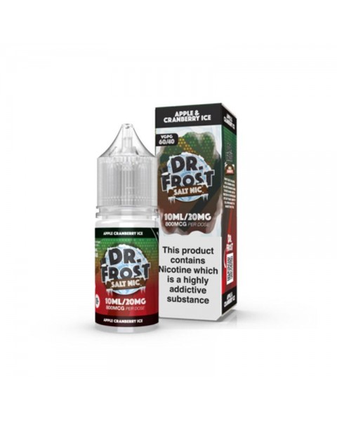 APPLE & CRANBERRY ICE NICOTINE SALT E-LIQUID BY DR FROST